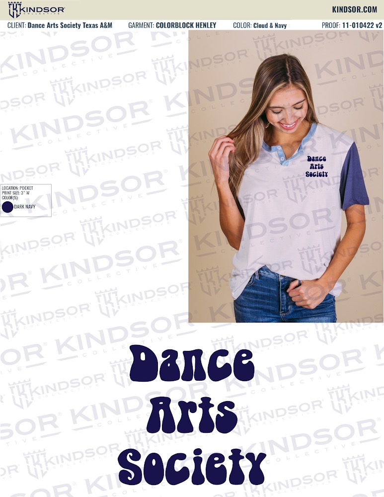 Multi-colored Short-sleeved Henley